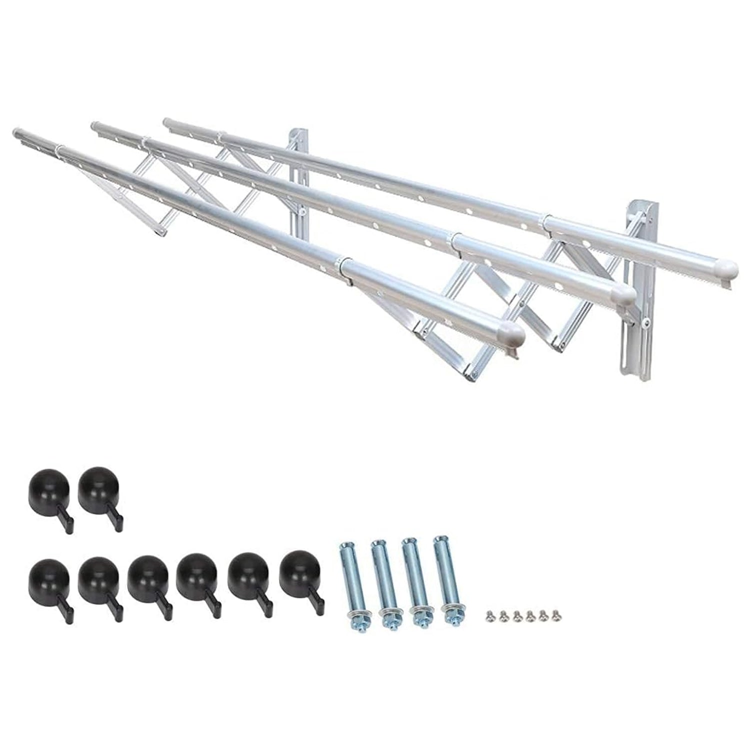 8785 Clothes Rail Rack Clothes Drying Racks, Airer Clothes Drying Rack Wall Mounted Clotheshorse Clothes Airer Washing Cloth Line Extendable Fold Towel Rack Bar for Bathroom Indoor Outdoor 8785 Clothes Rail Rack Clothes Drying Racks, Airer Clothes Drying Rack Wall Mounted Clotheshorse Clothes Airer Washing Cloth Line Extendable Fold Towel Rack Bar for Bathroom Indoor Outdoor